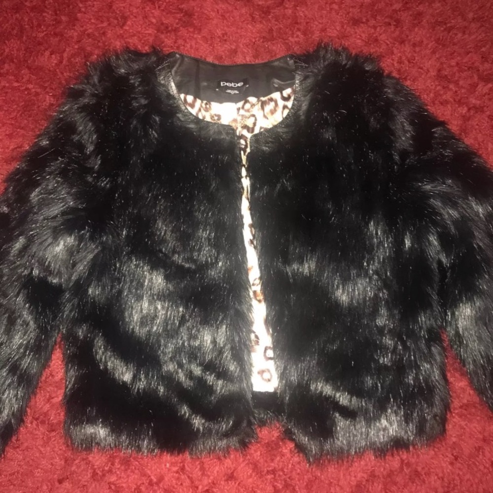 BEBE Rabit fur Coat